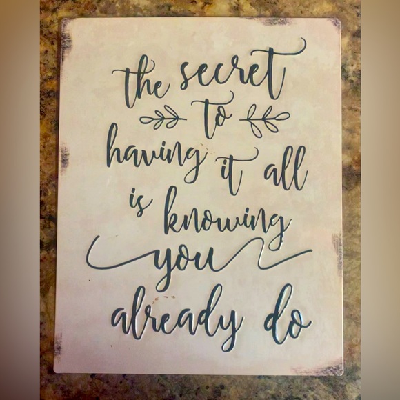 Tin wall plaque / home decor 🖼️ - Picture 2 of 3